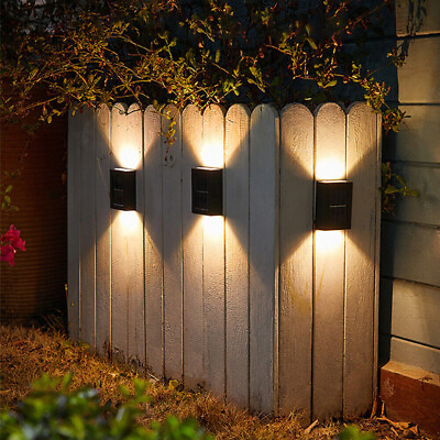 #ad Solar 2LED Deck Light Path Garden Patio Pathway Stairs Step Fence Lamp Outdoor