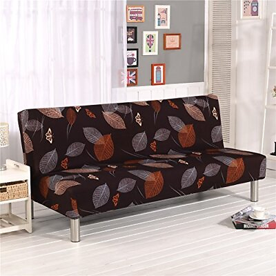 #ad Stretch Sofa Bed Cover Futon SlipcoverFull Folding Armless Sofa Covers Furni...