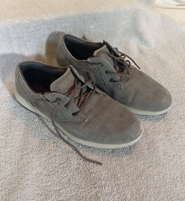 #ad Skechers Mens Street Dress Gray Canvas Shoes Size: 9 #US30 17