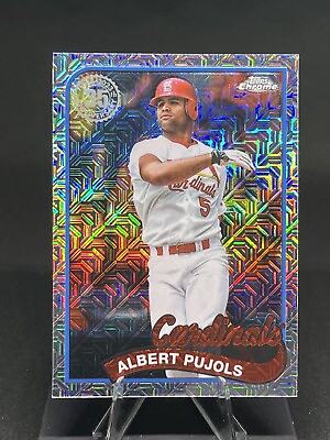 #ad ALBERT PUJOLS 2024 Topps Series 1 Chrome SILVER PACK St. Louis Cardinals T89C 87