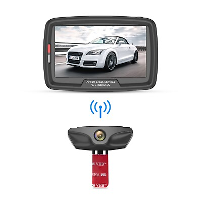 #ad Wireless Car Backup Rear View Camera IP68 Level with a 4.3quot; LCD Mirror Monitor