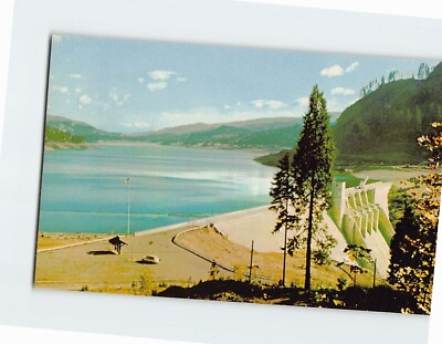 #ad Postcard Lookout Point Dam Willamette River Lowell Oregon