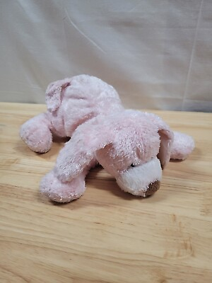 #ad Baby GUND My First Puppy Pink Plush Dog Spotted Lovey Toy Satin Tummy Belly