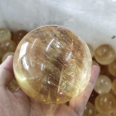 #ad 1pc Natural iceland spar Quartz sphere quartz Crystal Ball reiki Healing 40mm