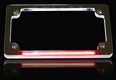 #ad Custom Dynamics Dual LED License Plate Frames Chrome TF02 C