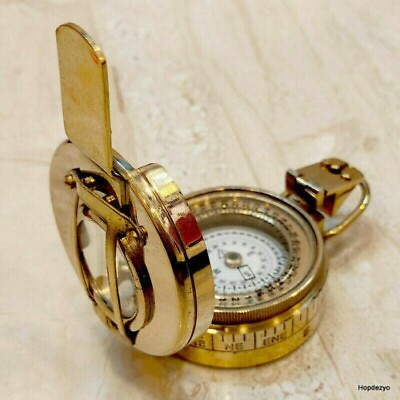 #ad Military Nautical Compass Brass Kelvin amp; Hughes Working Handmade Designer