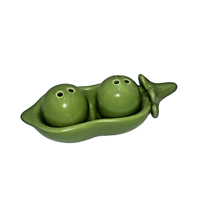 #ad Pier 1 Imports “2 PEAS IN A POD” Salt amp; Pepper Shakers 4” Valentines Day Gift