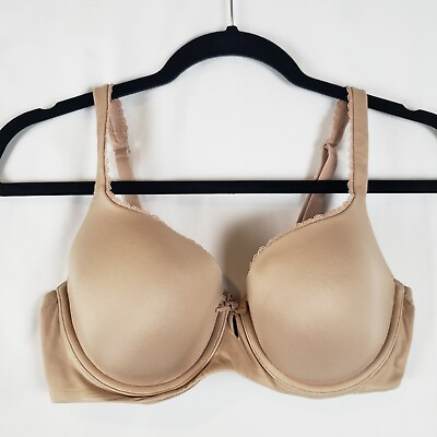 #ad Victorias Secret Body Lined Demi Bra 34D Tan Adjustable Straps T Shirt Pilling $12.99