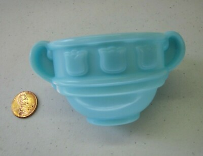 #ad Fisher Price BLUE SUGAR BOWL DISH Tulip from MUSICAL TEA SET Replacement 2000