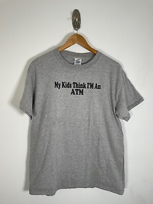 #ad Vintage Y2K “My Kids Think I’m An ATM” Parody Tee Shirt