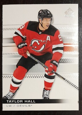 #ad 2019 2020 SP Authentic Taylor Hall Devils #86 Hockey Card