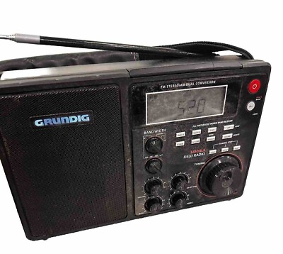 #ad Grundig S450DLX Portable AM FM Shortwave Field Radio LCD Backlight