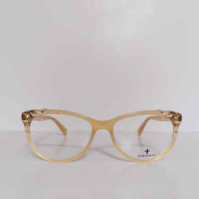 #ad Womens Seraphin Honey Designer Cat Eyeglasses Frames 54 16 140 Handmade Japan