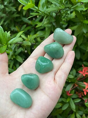 #ad Green Aventurine Tumbled Stones 0.8quot; 1.25quot; Tumbled Green Aventurine Bulk Lots