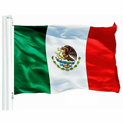 #ad 5#x27;x8#x27; Mexico Mexican Flag 5x8 Foot Flag Banner Large Fade Resistant Premium