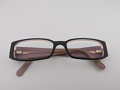 #ad Prada Eyeglasses Frames Only VPR 10F 53 16 135 3AX 101 Black Pink Plastic