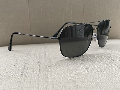 #ad Kirkland Signature Men Sunglasses Polarized Black Tone Metal Eyewear Shades