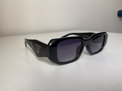#ad Prada PR17WS 1AB5S049 Unisex Sunglasses 49 mm Black Dark Grey Lens