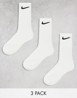 #ad Men#x27;s Nike Crew Socks Everyday Cotton Cushioned Dri Fit Athletic Training Gym