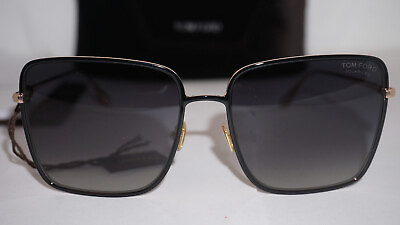 #ad TOM FORD New Sunglasses HEATHER Square Gold Grey Gradient TF739 01D 60 17 140