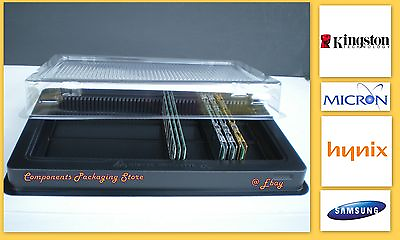#ad Memory Tray Case for Samsung Kingston Hynix Micron DIMM Modules 5 Fits 250 New