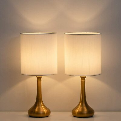 #ad Set of 2 Modern Table Lamp Beside Lamp Nightstand Lamp Bedroom Living Room