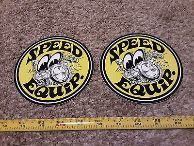 #ad Moon Eyes Speed Equip Vintage Style Racing Decals Stickers NHRA Nascar Hot Rod $8.95