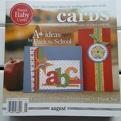 #ad Cards The Hottest Trends in Card Making Book Magazine August 2007 Issue 8