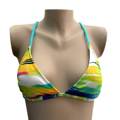 #ad NWT Raisins Skinny Santa Barbara Multicolor String Bikini Top