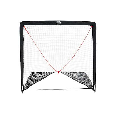 #ad 4quot; x 4quot; Portable Lacrosse Goal Net Black