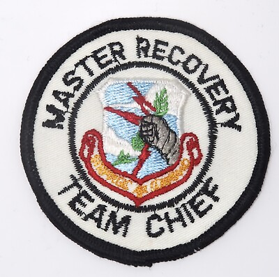 #ad USAF Strategic Air Command SAC Master Recovery Team Chief Full Colored Patch V 2