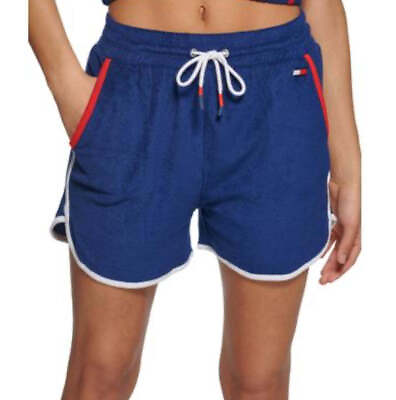 #ad Tommy Hilfiger Womens Terry Cloth Logo Shorts
