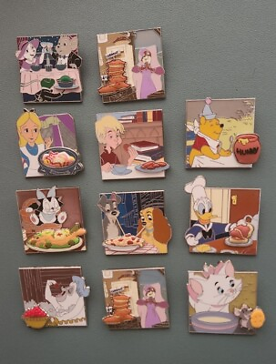 #ad Disney Pin Food D#x27;s Limited Release Bundle 11 Pins 1 Duplicate