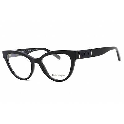 #ad Salvatore Ferragamo Women#x27;s Eyeglasses Dark Blue Cat Eye Shape Frame SF2920 404
