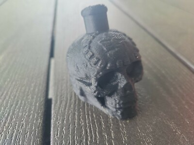 #ad Aztec Mayan Death Whistle Black Skull *** MADE IN USA ***