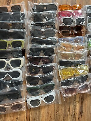 #ad 60 Pieces Sunglasses Unisex Samples Different Colors And Styles