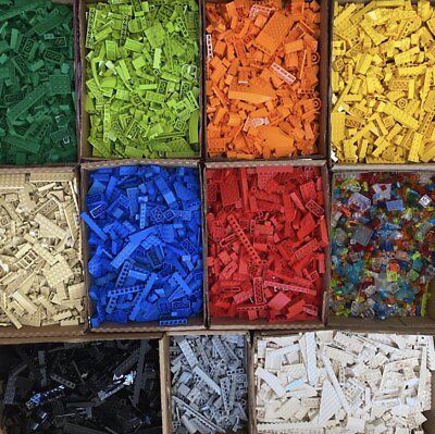 #ad LEGO Bulk Bricks Plates Pieces Choose Color Quantity. 500 Gets FREE MINIFIGURE