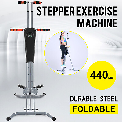 #ad NEW Maxi Climber Vertical Stepper Exercise Fitness Monitoramp;Manual Sealed Gym LCD