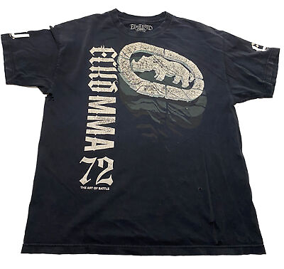 #ad Ecko Unltd. MMA Graphic T Shirt Men#x27;s Size XL Grunge Mall Goth Distressed T2