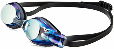 #ad MIZUNO 85YJ752 Junior Swimming Goggles Gray UV Cut Mirror Lens FINA approved