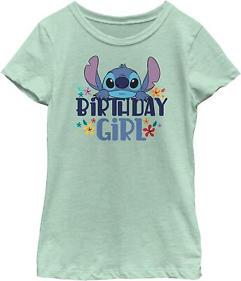 #ad Fifth Sun Disney Lilo Bday Stitch Girls Short Sleeve Tee Shirt