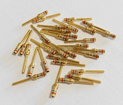 #ad 5PC NEW FIT FOR 205089 1 connector gold plated male crimping terminal 20 24AWG