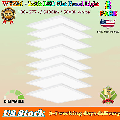 #ad 2x2FT LED Panel Down Light Slim Frame Lamp Fixture Ceiling Tile or Pendent $117.95
