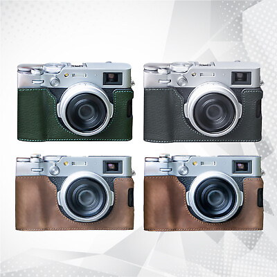 #ad for FUJIFILM X100VI Camera Leather Protective Half Case Cover