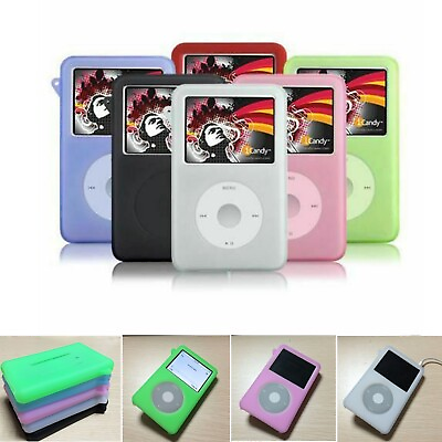 #ad Silicone Rubber Skin Soft Case Cover for iPod Classic Video 80 160GB Thin Thick
