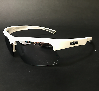 #ad REVO Sunglasses RE 1025 09 CUSP S White Wrap Frames with Gray Mirrored Lenses