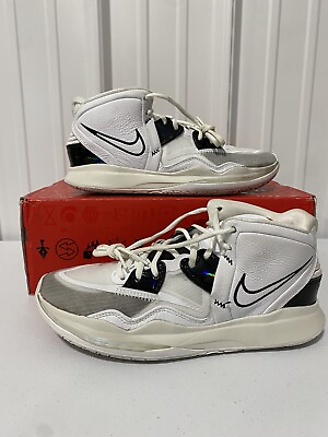 #ad Nike Kyrie Infinity 8 Men#x27;s Basketball Shoe Size 9.5 White Black Used CZ0204 101