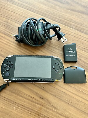 #ad Sony PSP 1001 Console Genuine Charger New Battery For Parts Repair Not Working