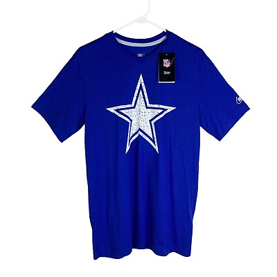 #ad mens blue Nike dallas cowboys short Sleeve t shirt size Medium Brown New
