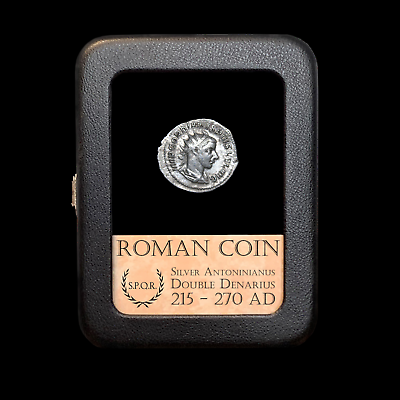 #ad RARE Roman Empire Coin Silver Antoninianus HIGH GRADE Double Denarius